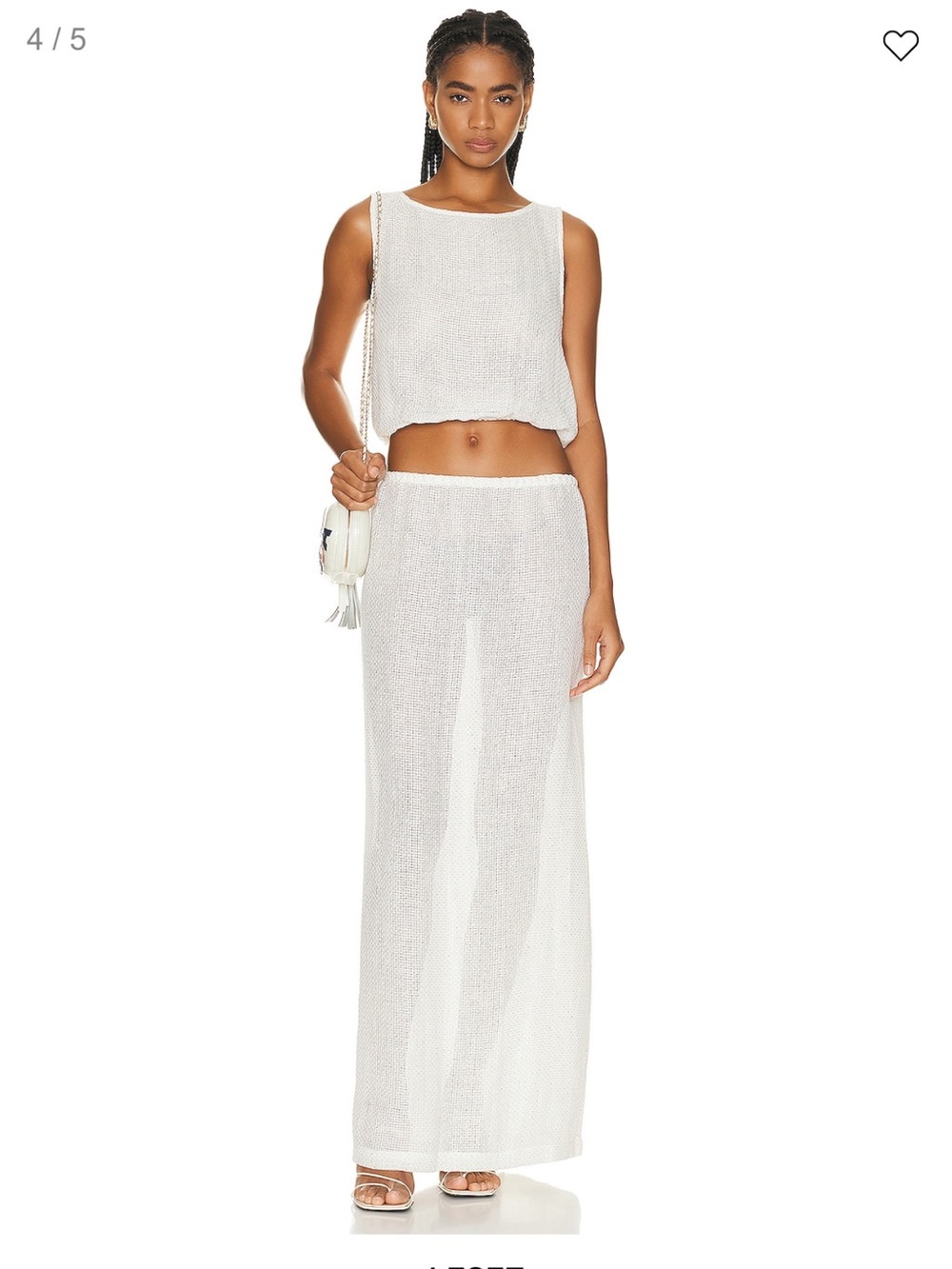 Leset Stella maxi skirt and Stella bateau blouson